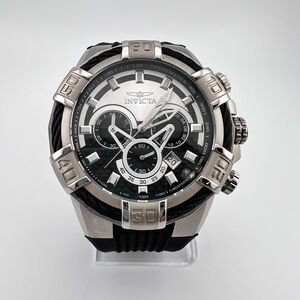 Invicta Bolt 50mm Quartz Chronograph Silicone Strap Wrist Watch for Men - 24691